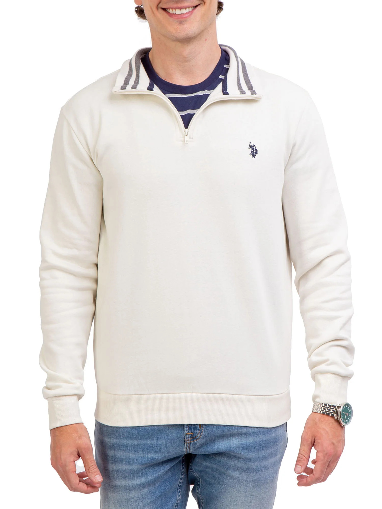 U.S. Polo Assn. Men's Quarter Zip | Walmart (US)