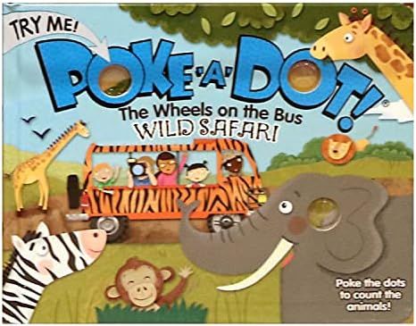 Melissa & Doug Children's Book - Poke-A-Dot: The Wheels on the Bus Wild Safari (Board Book with Butt | Amazon (US)