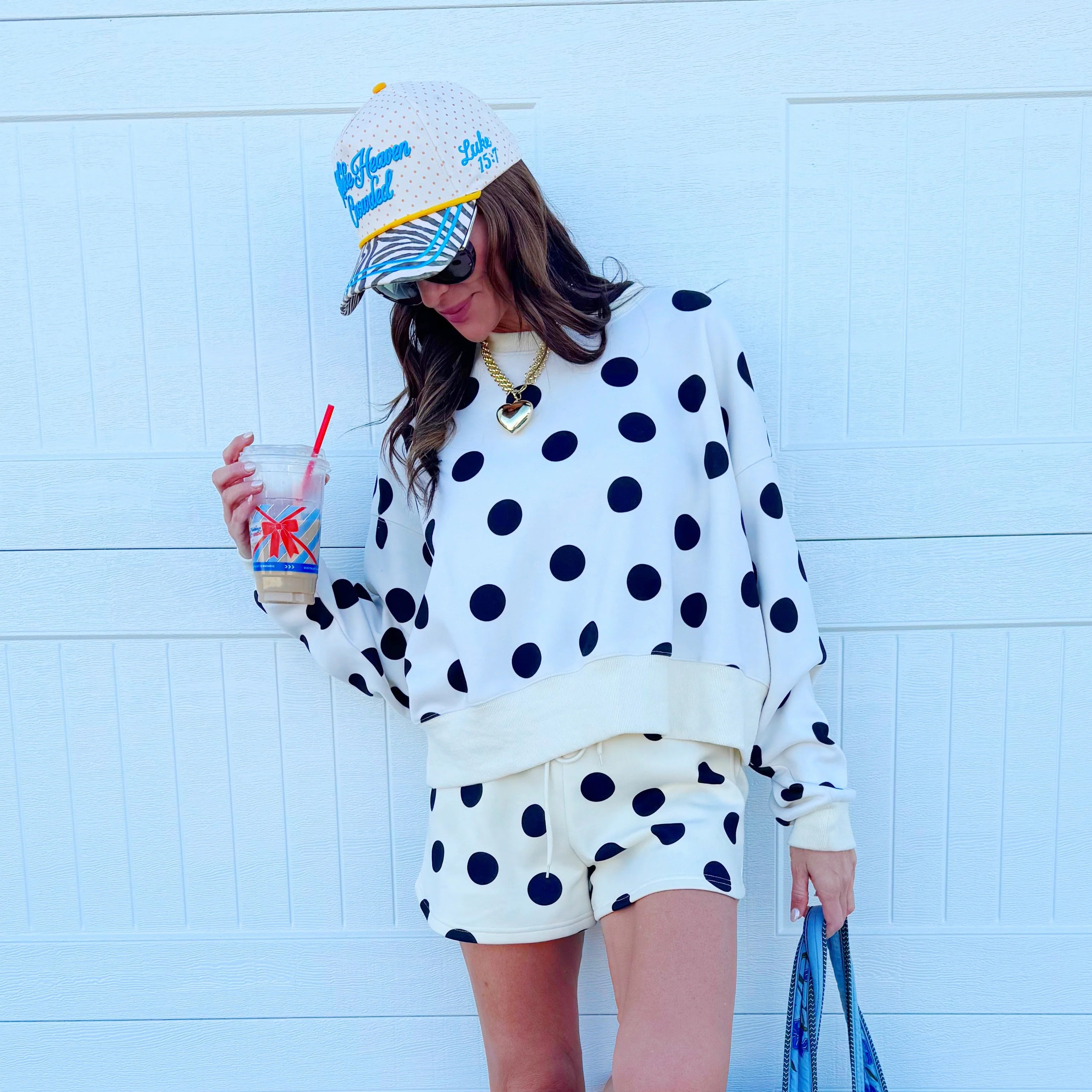 Polka Dot Crop Sweatshirt 2X/3X | Poppy & Pine