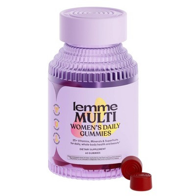 Lemme Multi Daily Gummies - Essential Daily Wellness Support - 25+ Vitamins & Minerals - Raspberry Orange Flavor - 60ct | Target