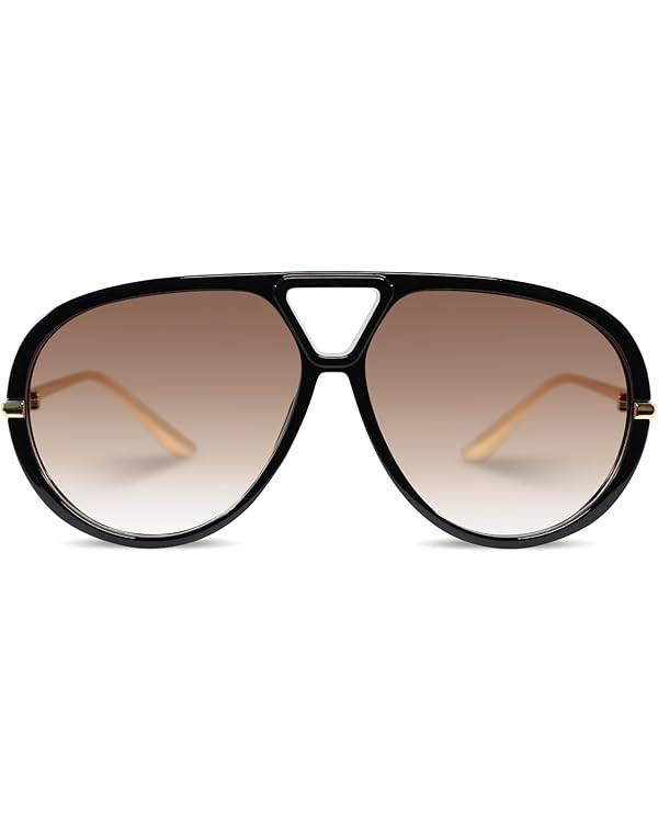 Retro Polarized Aviator Sunglasses for Women Men Oversized Classic 70s Trendy Square Sun Glasses ... | Amazon (US)