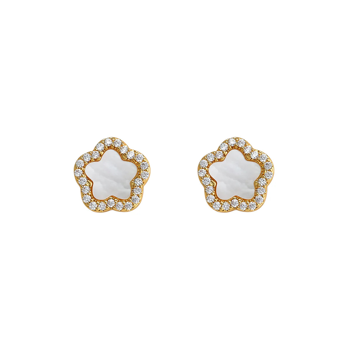 Lilia Pave Stud YG | ASHA by ADM