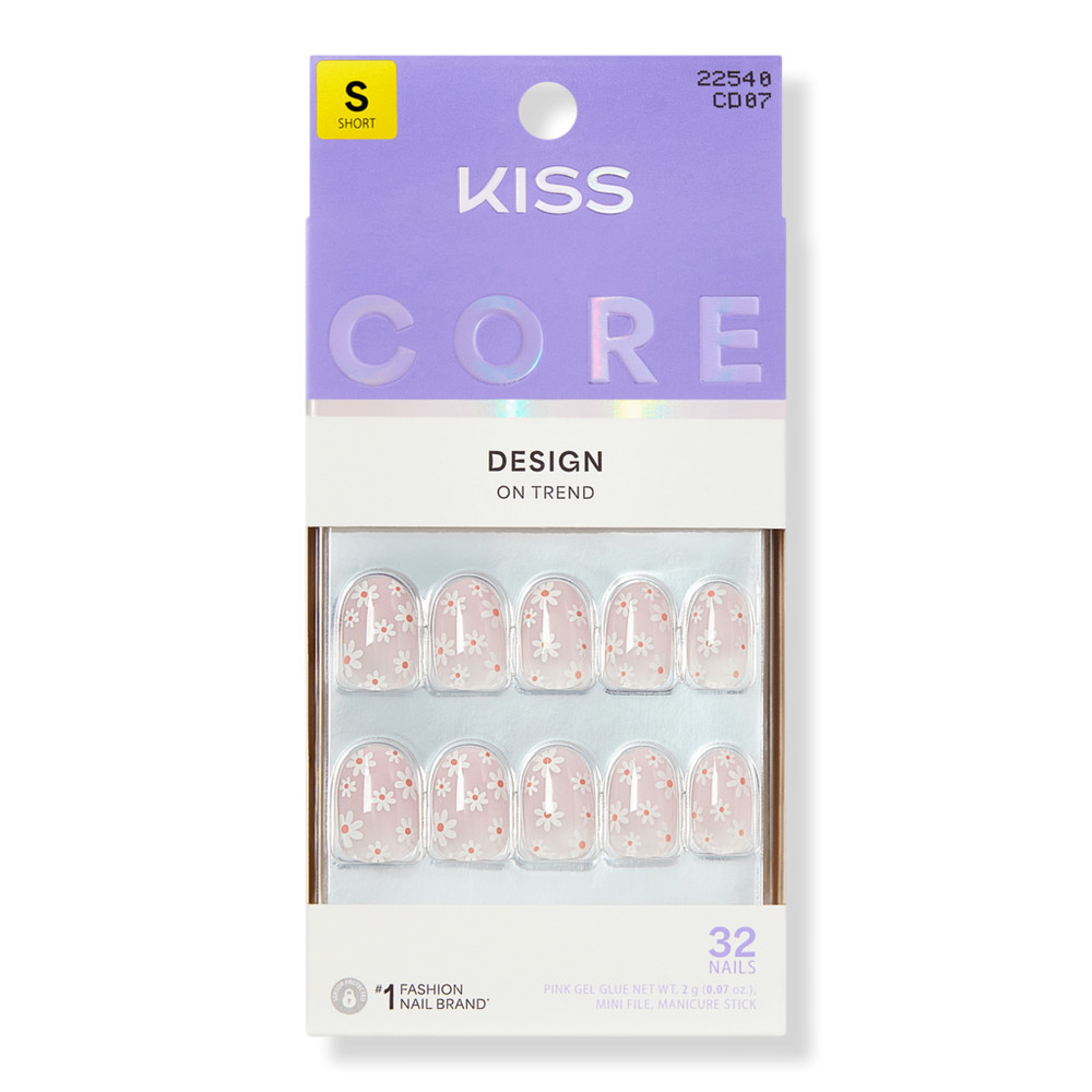 Kiss Core Design Short Round Press On Nails, Friendship - Friendship | Ulta