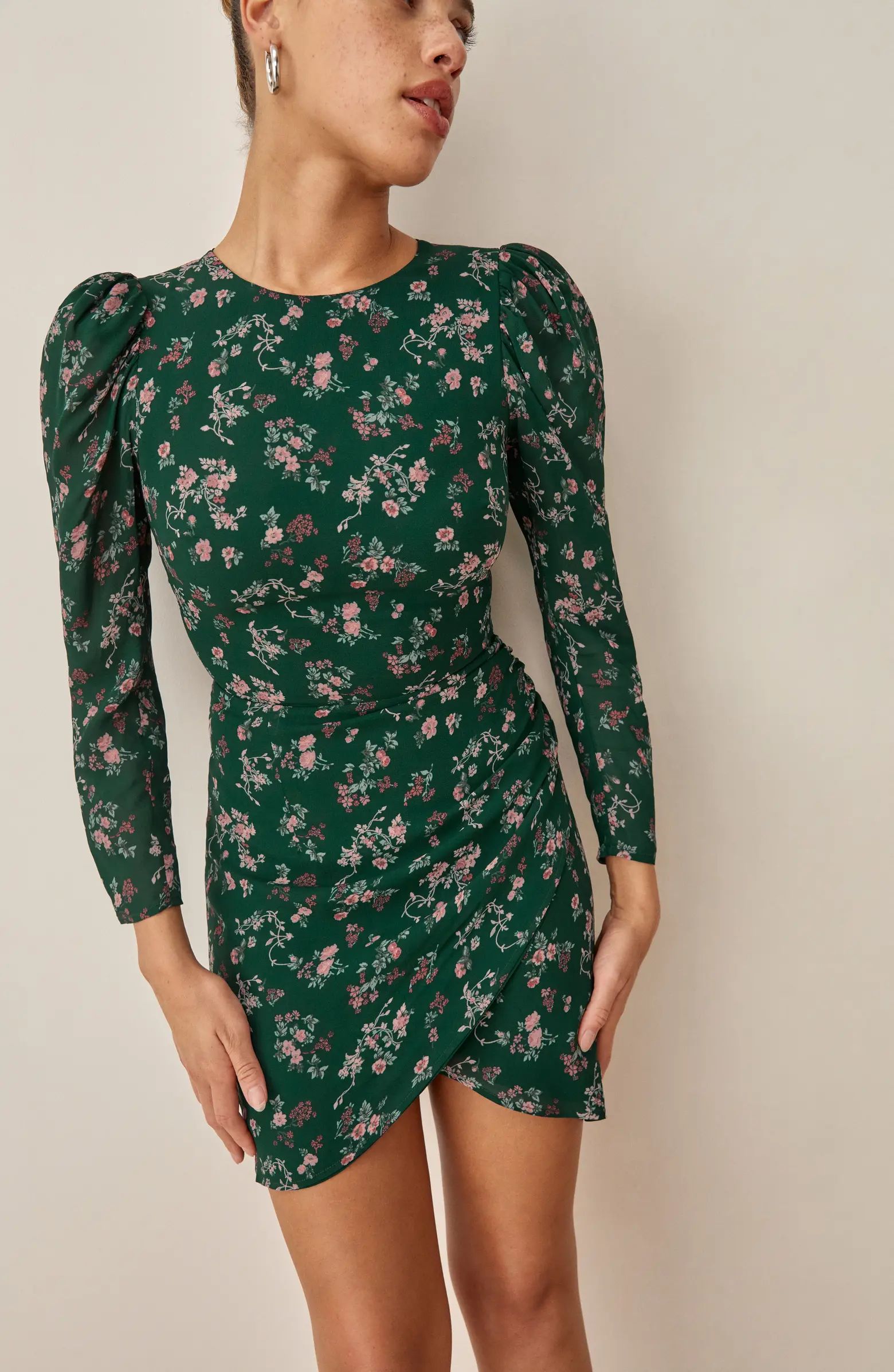 Reformation Juni Floral Long Sleeve Dress | Nordstrom | Nordstrom