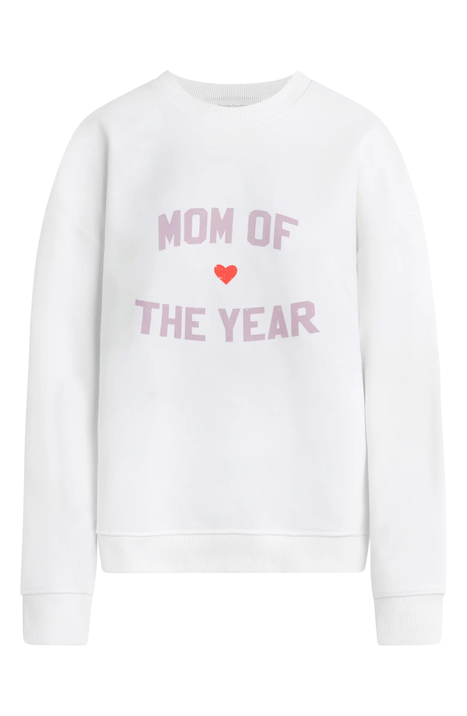 Mom of the Year Cotton Sweatshirt | Nordstrom