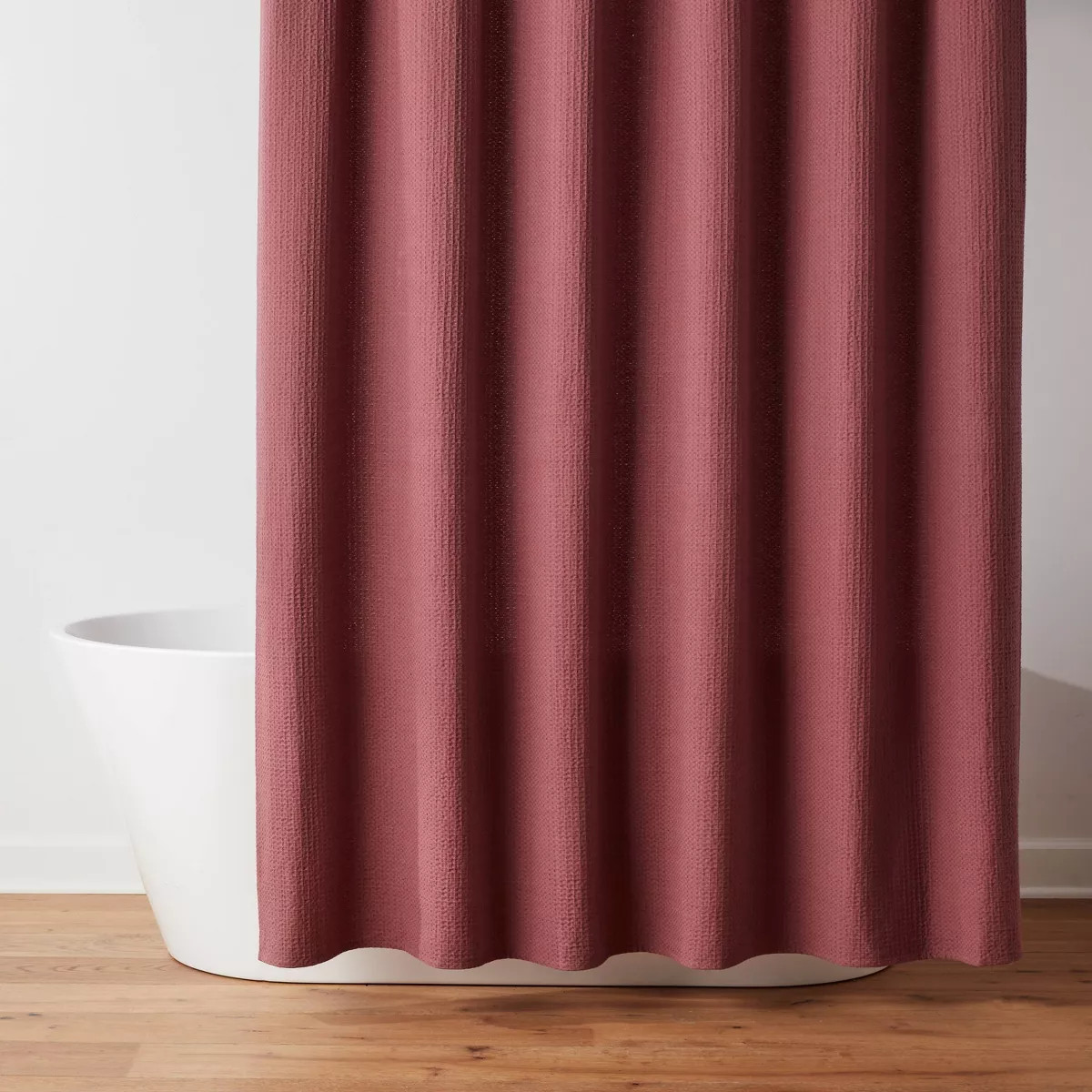Oversized Relaxed Waffle Weave Shower Curtain - Threshold™ | Target