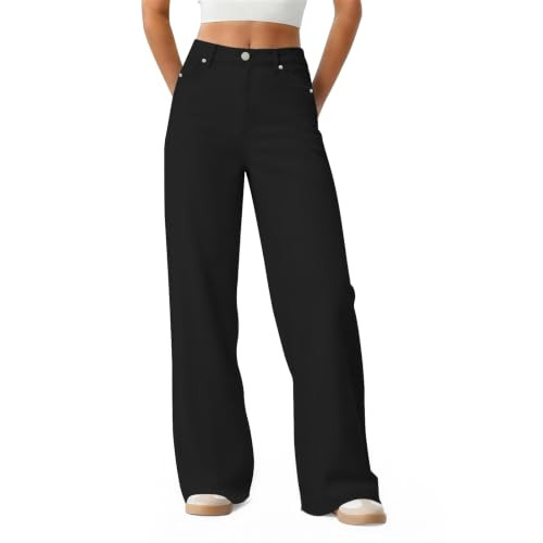 Women's Wide Leg Jeans High Waisted Baggy Straight Denim Pants | Amazon (US)