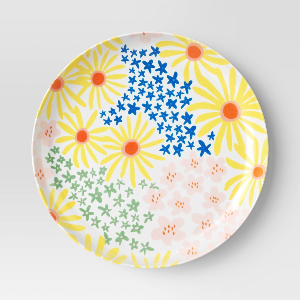 10" Floral Dinner Plate White - Room Essentials™ | Target