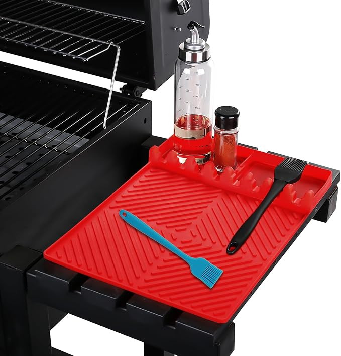 Griddle Mat Barbeque Grill Accessories Tools for Blackstone, Side Shelf Mat Grill Pad for Outdoor... | Amazon (US)