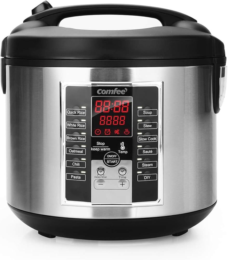 COMFEE' Rice Cooker 10 cup uncooked, Food Steamer, Stewpot, Saute All in One (12 Digital Cooking ... | Amazon (US)