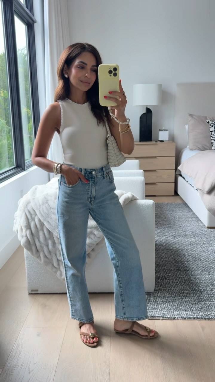 Exclusive LTK:
The perfect elevated basics everyone needs in their closet! This simple tank has the cutest ruffle detail & such a nice fit! My denim is hands down pme of my most worn styles with the perfect vintage fit! I'm wearing size 24 regular length for size reference! @madewell #madewell #madewellpartner #ad

#LTKootd #LTKSeasonal #LTKPetite