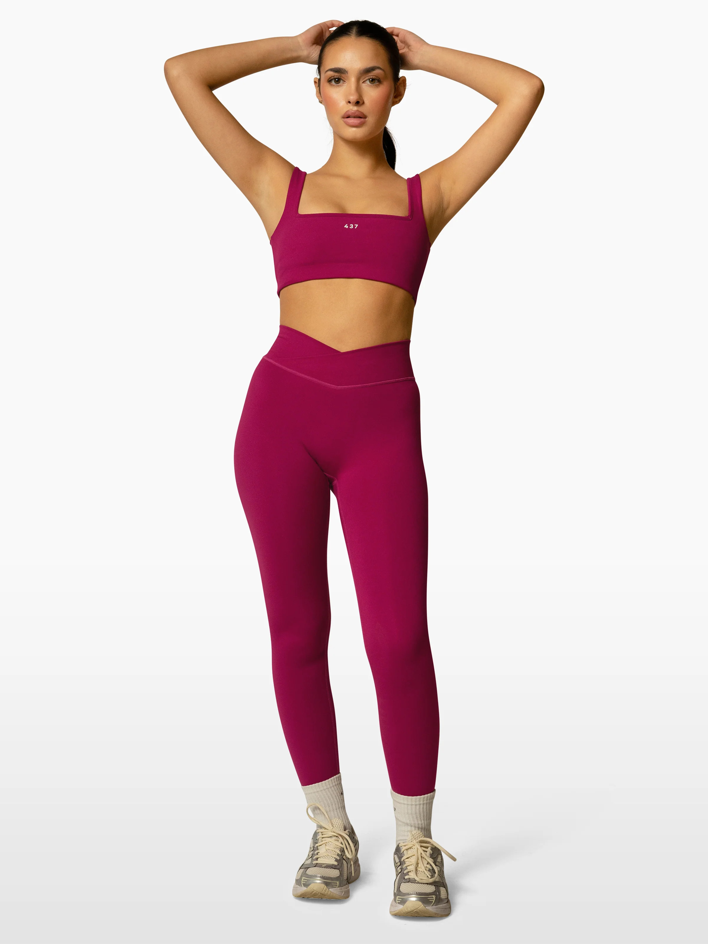 The V Legging / Raspberry | 437