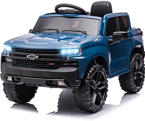 Little Brown Box 12V Licenced Chevy Silverado Ride On Truck for Kids to Drive - Battery Powered R... | Amazon (US)