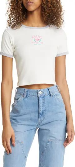 Malibu Embroidered Ringer Baby Tee | Nordstrom