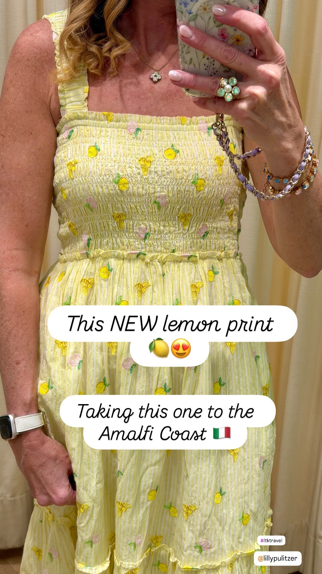 Summer Dress

Wearing size S 

This NEW lemon print 🍋😍

Taking this one to the Amalfi Coast 🇮🇹 and I already know it’s going to be on repeat.

Same favorite fit, just in the prettiest summer print. This one will go fast! 

#summerdress #vacationstyle #resortwear
#styleover40 #over40fashion #outfitinspo
#ltkstyle #ltkfinds #travelstyle
#easystyle #femininefashion #springstyle
#lillypulitzer
#ltkseasonal

summer dresses
vacation dresses
spring outfits 2026
spring dresses 
amalfi coast outfits
resort wear
flattering dresses
travel outfits
lemon dress 


#LTKSeasonal #LTKTravel #LTKOver40