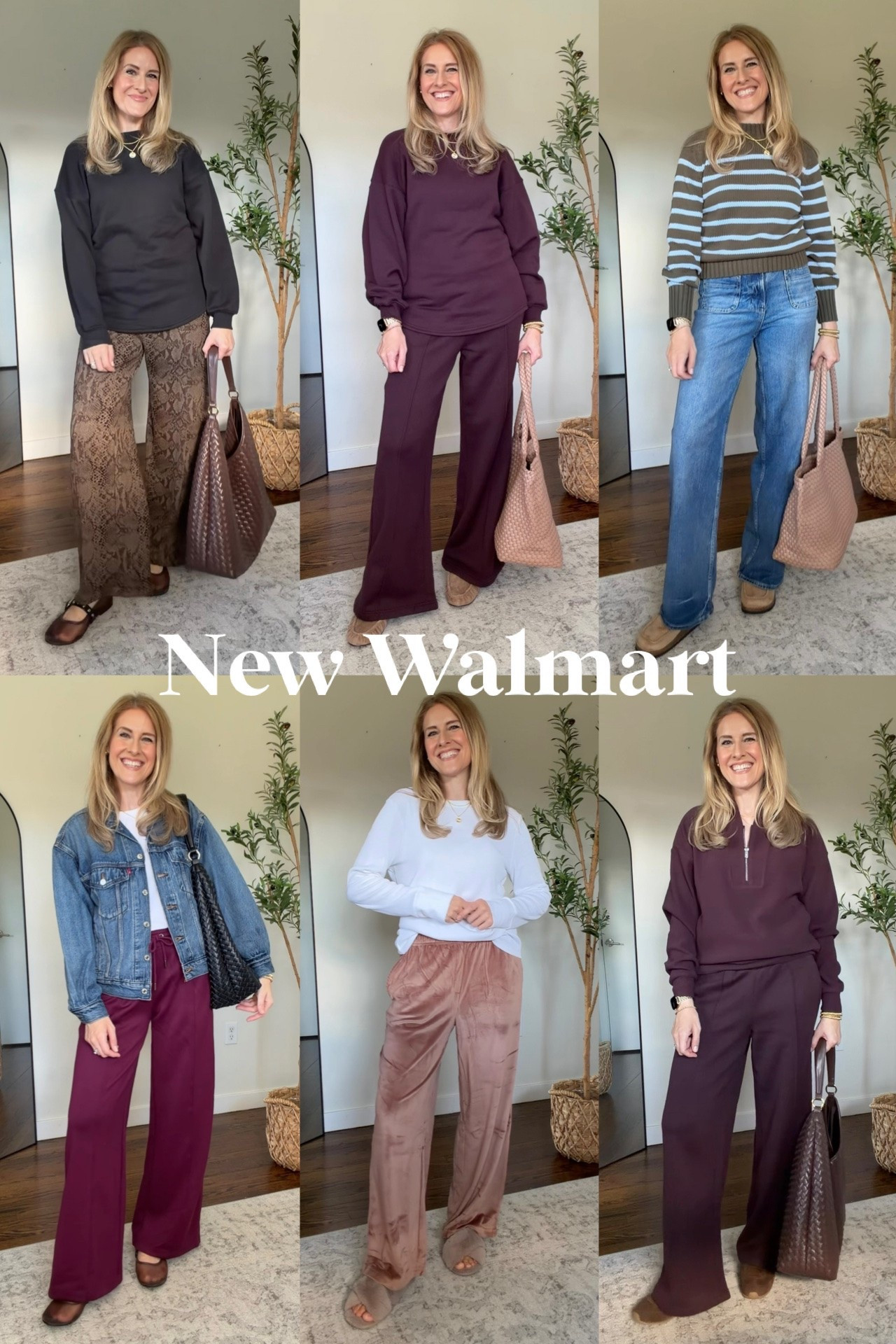 Walmart finds with Varley and Aritzia vibes, at prices I love! From $10 velour PJ pants to $22 ScubaKnit pants and $22 Miu Miu–inspired mesh flats, there are so many good finds this week.

What I’m wearing:
• Cinched-waist sweatshirt: small.
• ScubaKnit pants: small.
• Velour PJ pants: medium—I sized up; they seem to run small.
• Wide-leg fleece pants: small.
• Striped cotton sweater: medium—runs small, and I wish I’d gotten a large!
• Levi’s jacket: small—don’t size up.
• White long-sleeve tee: large.
• Ribbed quarter-zip pullover: small.
• Pleated-sleeve sweatshirt: medium.

For reference, I’m 5’8” and typically wear a size 4/6 or small/medium. #walmartfashion