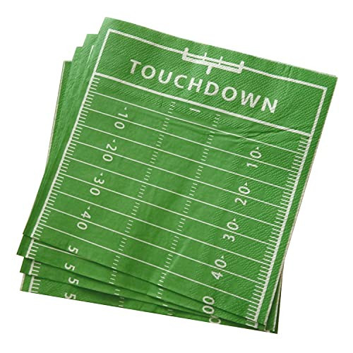 Football Party Paper Napkins - 100 Pack Disposable Football Paper Napkins Perfect for Tailgating, Sports Theme Birthday Party Supply Decoration (Football) | Amazon (US)