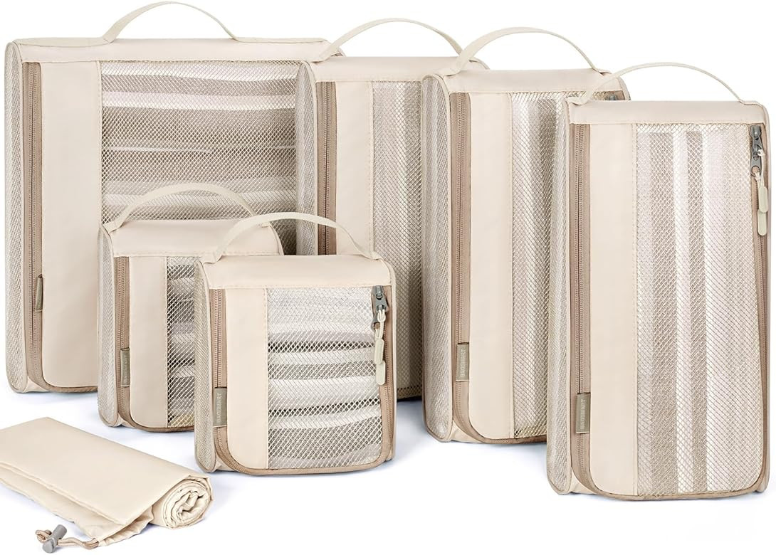 Packing Cubes for Suitcases, BAGSMART 7 Set Packing Cubes for Travel Essentials, Lightweight Lugg... | Amazon (US)