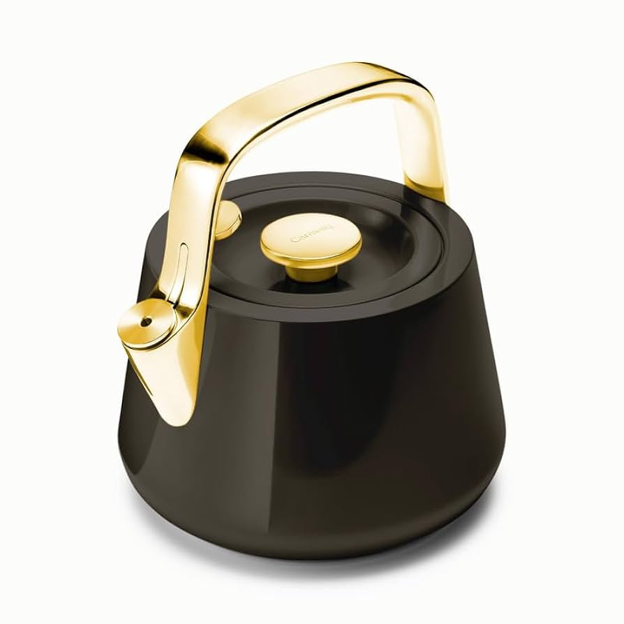 Caraway 2 Quart Whistling Tea Kettle - Durable Stainless Steel Tea Pot - Fast Boiling, Stovetop A... | Amazon (US)