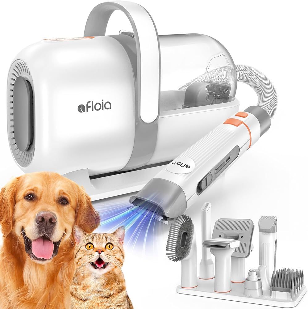 Afloia Dog Grooming Kit, Vacuum & Dog Clippers Nail Trimmer Grinder & Dog Brush for Shedding with... | Amazon (US)