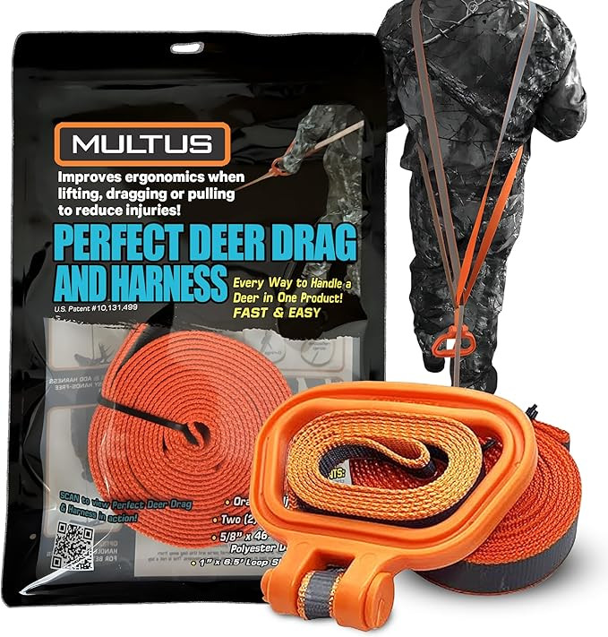 MULTUS Deer Drag & Harness; Every Way to Drag a Deer in ONE Product Fast & Easy! Hunting Gear | Amazon (US)