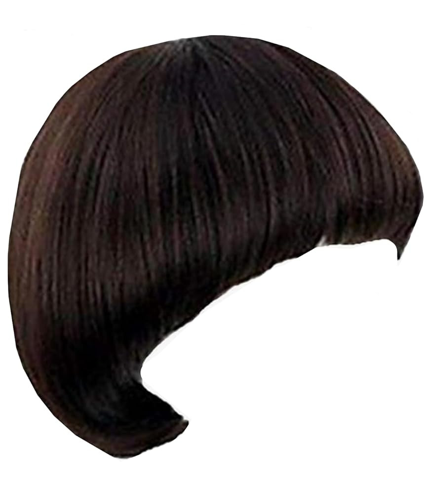OYSRONG Men's/Women's/Unisex Short Black Full Bang Straight Wig Hairstyle Cosplay/daily Heat Resi... | Amazon (US)