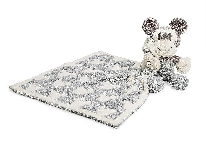 Barefoot Dreams CozyChic Vintage Mickey Mouse Blanket Buddie, Ocean | Amazon (US)