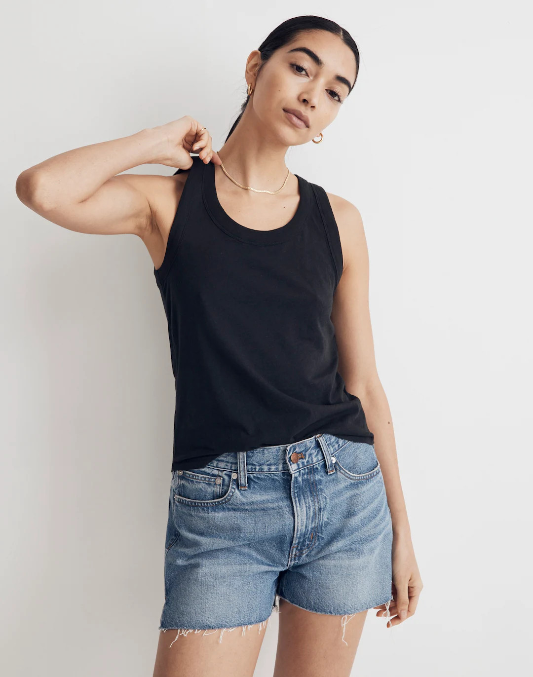 Whisper Cotton Scoopneck Tank Top | Madewell