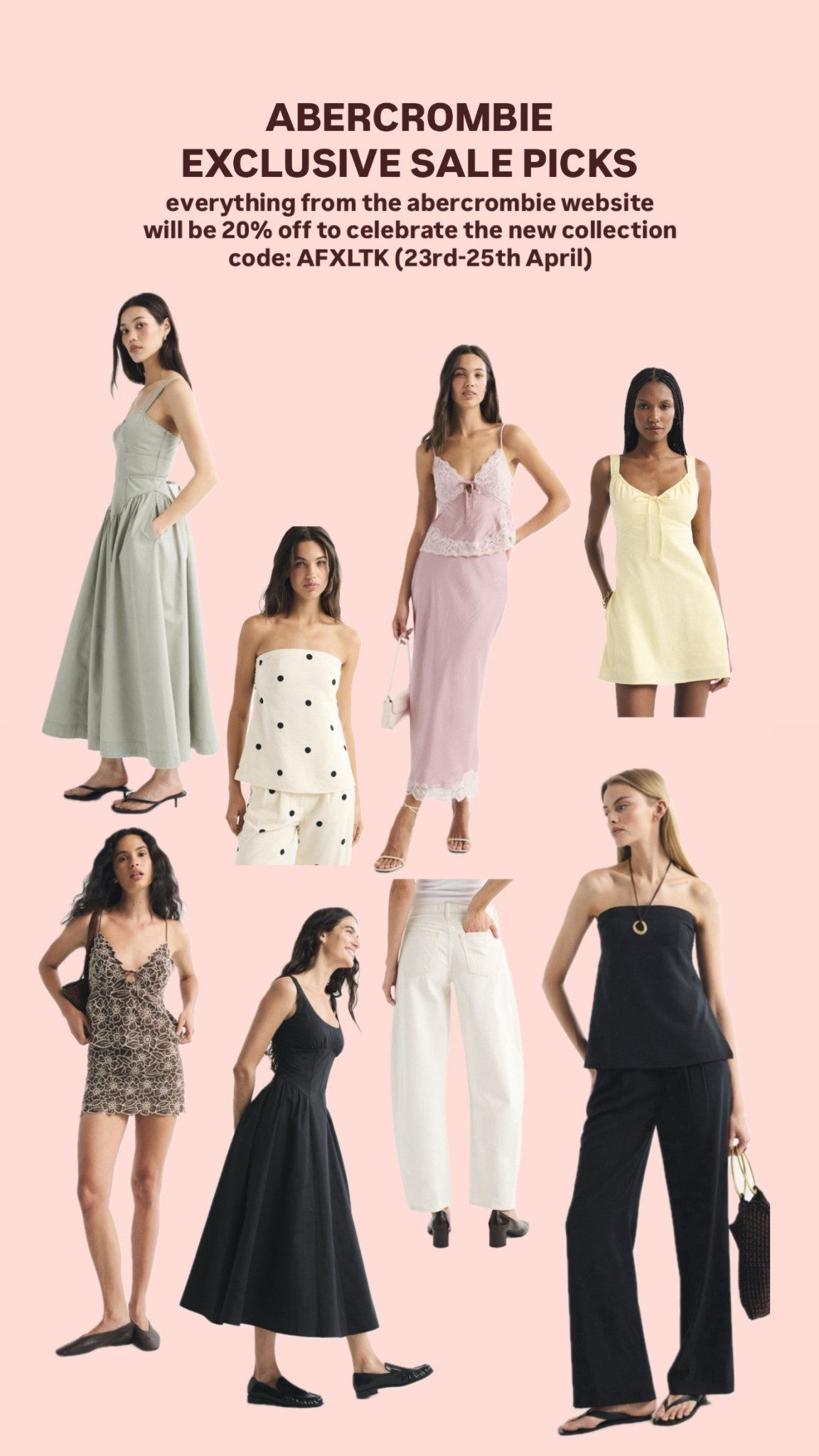 My Abercrombie 20% off sale choices 

everything from the abercrombie website will be 20% off to celebrate the new collection (code: AFXLTK) (23rd-25th April)

#LTKuk #LTKspring #LTKxAFSale