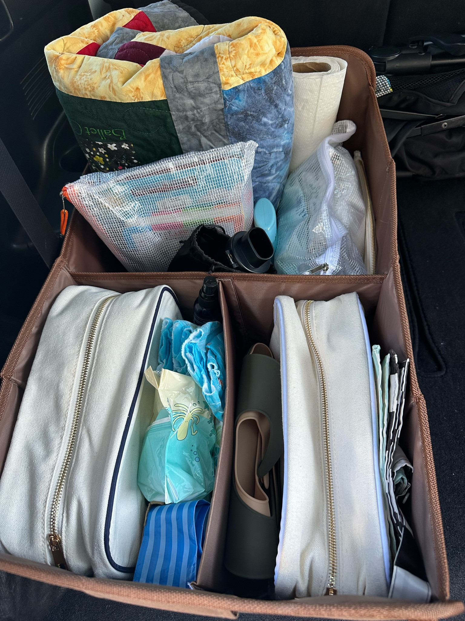 On the go organizer for the back of my car. Total win!! 