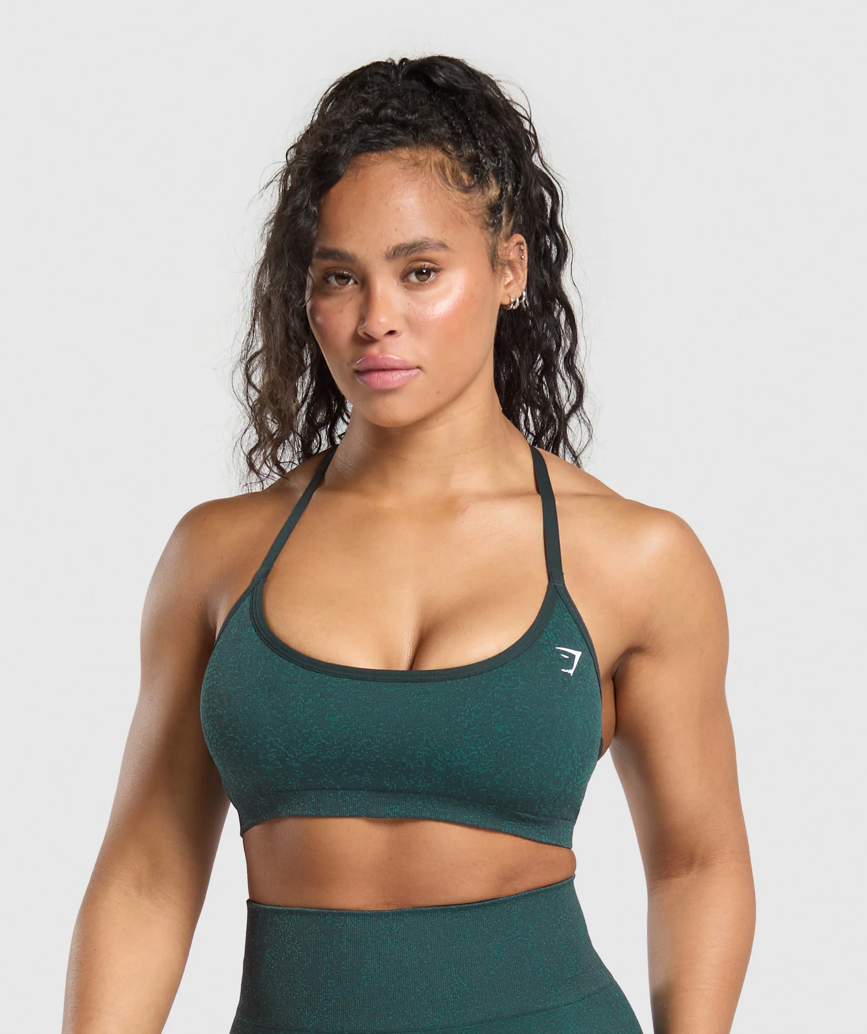 Gymshark Adapt Fleck T-Back Bra - Darkest Teal/Functional Teal | Gymshark US