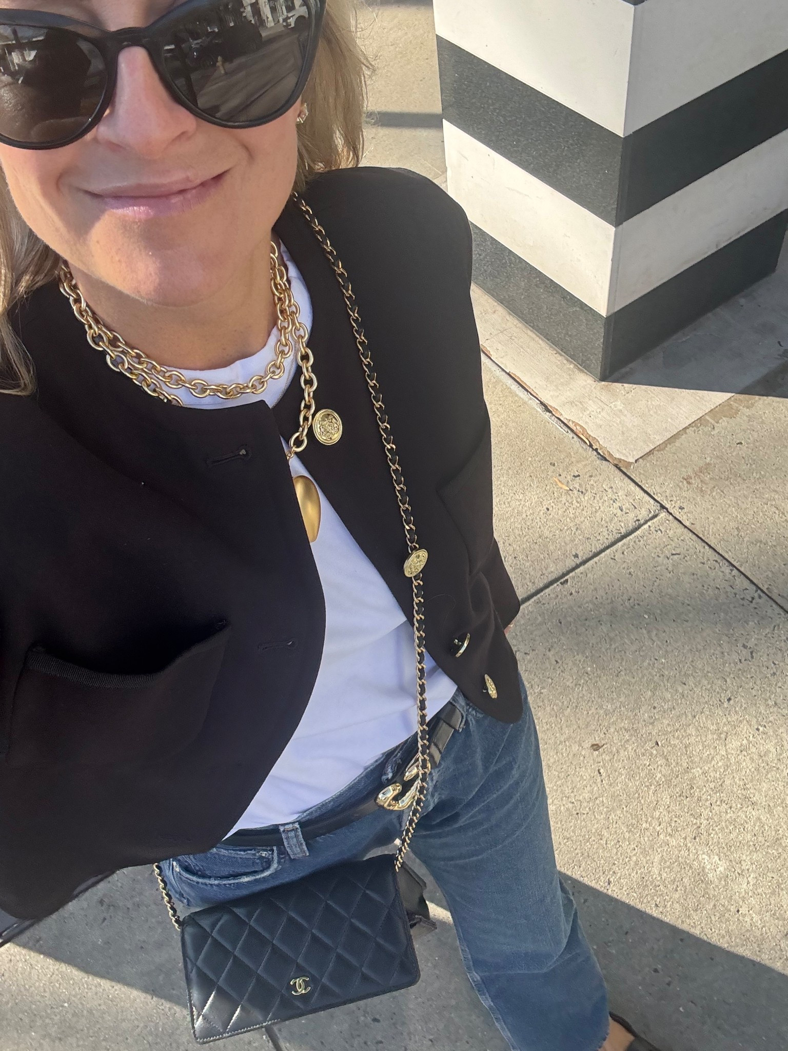 Spring Outfit 
Blazer tee winter denim belt loafers  

#LTKover40 #LTKstyletip #LTKworkwear