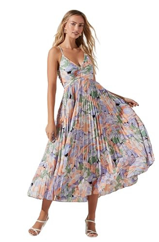 ASTR the label Women's Blythe Dress, Coral Multi, M | Amazon (US)