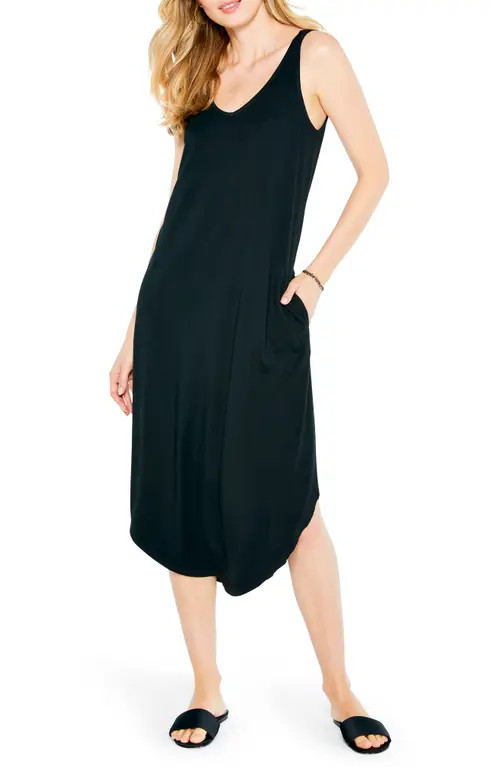 NIC+ZOE Eaze Tank Dress in Black Onyx at Nordstrom, Size Small | Nordstrom