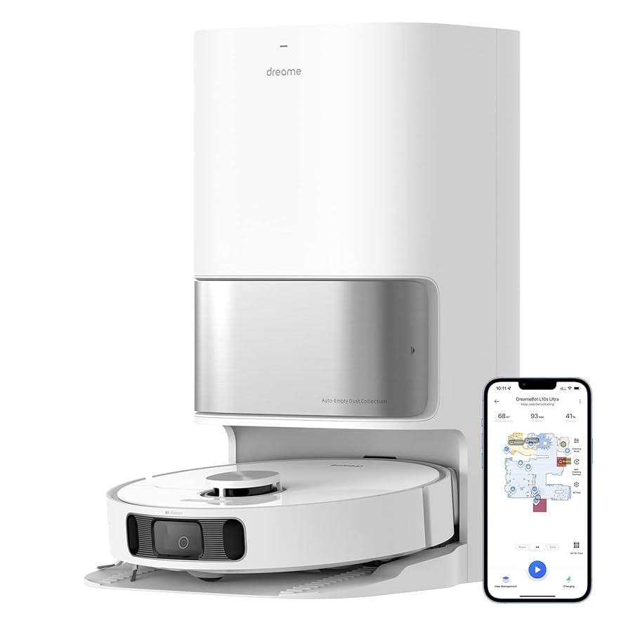 dreame L10s Ultra Robot Vacuum and Mop Combo, Auto Mop Cleaning and Drying, Self-Refilling and Se... | Amazon (US)