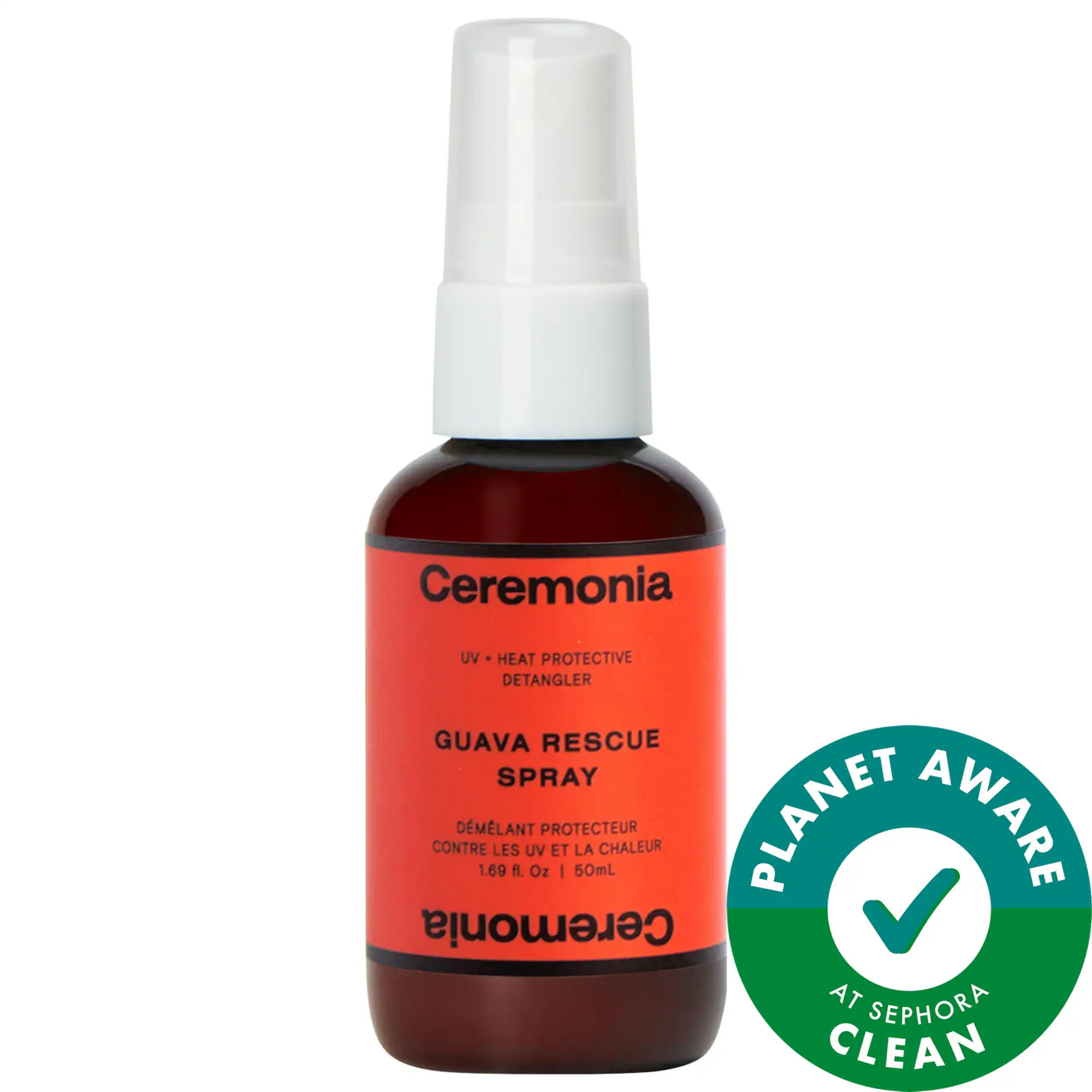 Ceremonia Mini Guava Rescue Hair Heat Protectant Spray 1.69 oz / 50ml | Sephora (US)