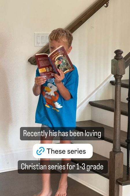 Recently his has been loving these

Christian series for 1-3 grade readers 

#LTKKids #LTKFamily