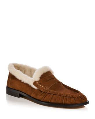 Women's Hanaf Suede & Faux Fur Loafers - Exclusive | Bloomingdale's (US)