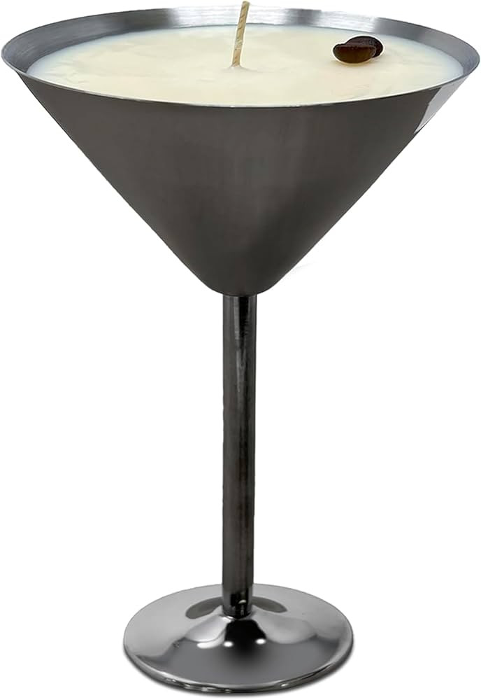 Coffee Candle - 7.25" x 4.5" Espresso Martini Coffee Scented Candles, Stainless Steel Vessel for ... | Amazon (US)