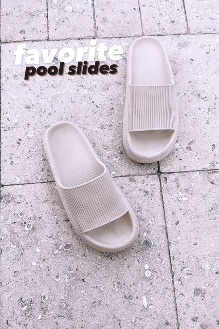 Amazon pillow slides, Amazon pool sandals run tts or size down 1/2 if in between sizes 

#LTKOver40 #LTKFindsUnder50 #LTKSaleAlert