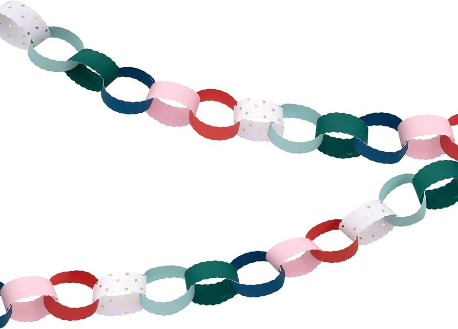 Meri Meri Scalloped Christmas Paper Chains (Pack of 48) | Amazon (US)