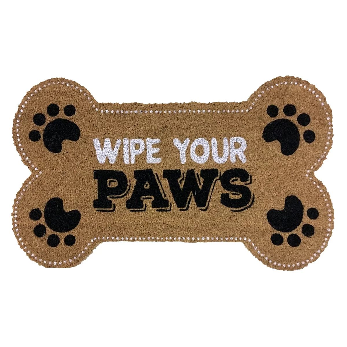 Wipe Your Paws Pet Coir Doormat Natural Fiber Animal Lover Outdoor 18" x 30" | Walmart (US)