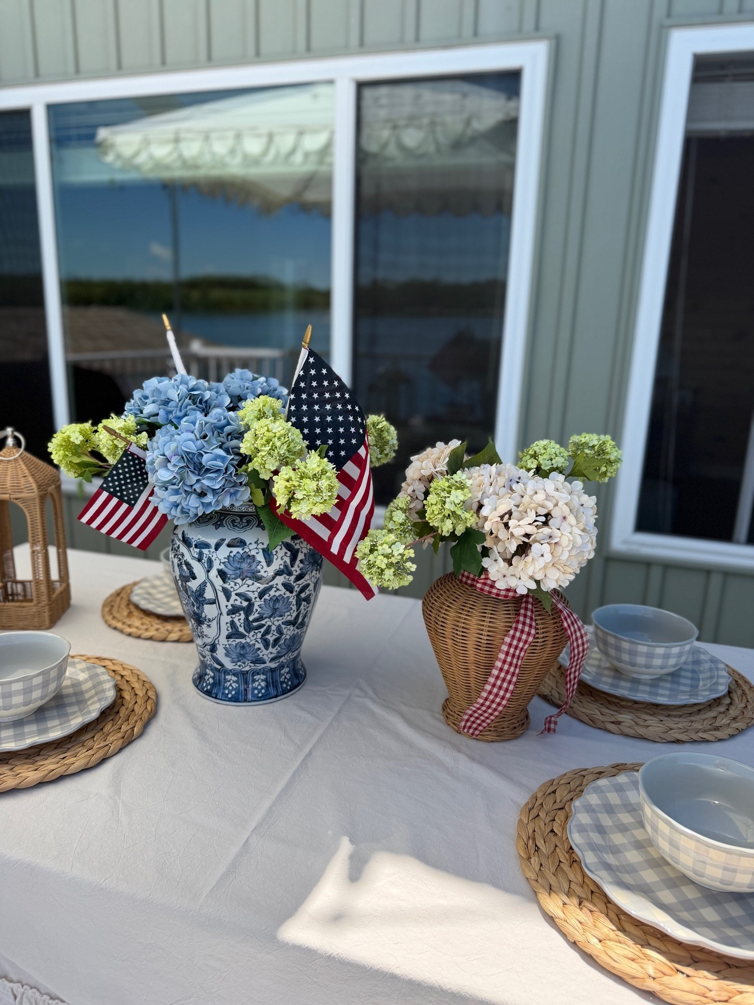 Easy centerpiece idea for the Fourth of July!Americana summer, hosting, summer bbq

#LTKHome #LTKSeasonal #LTKSaleAlert