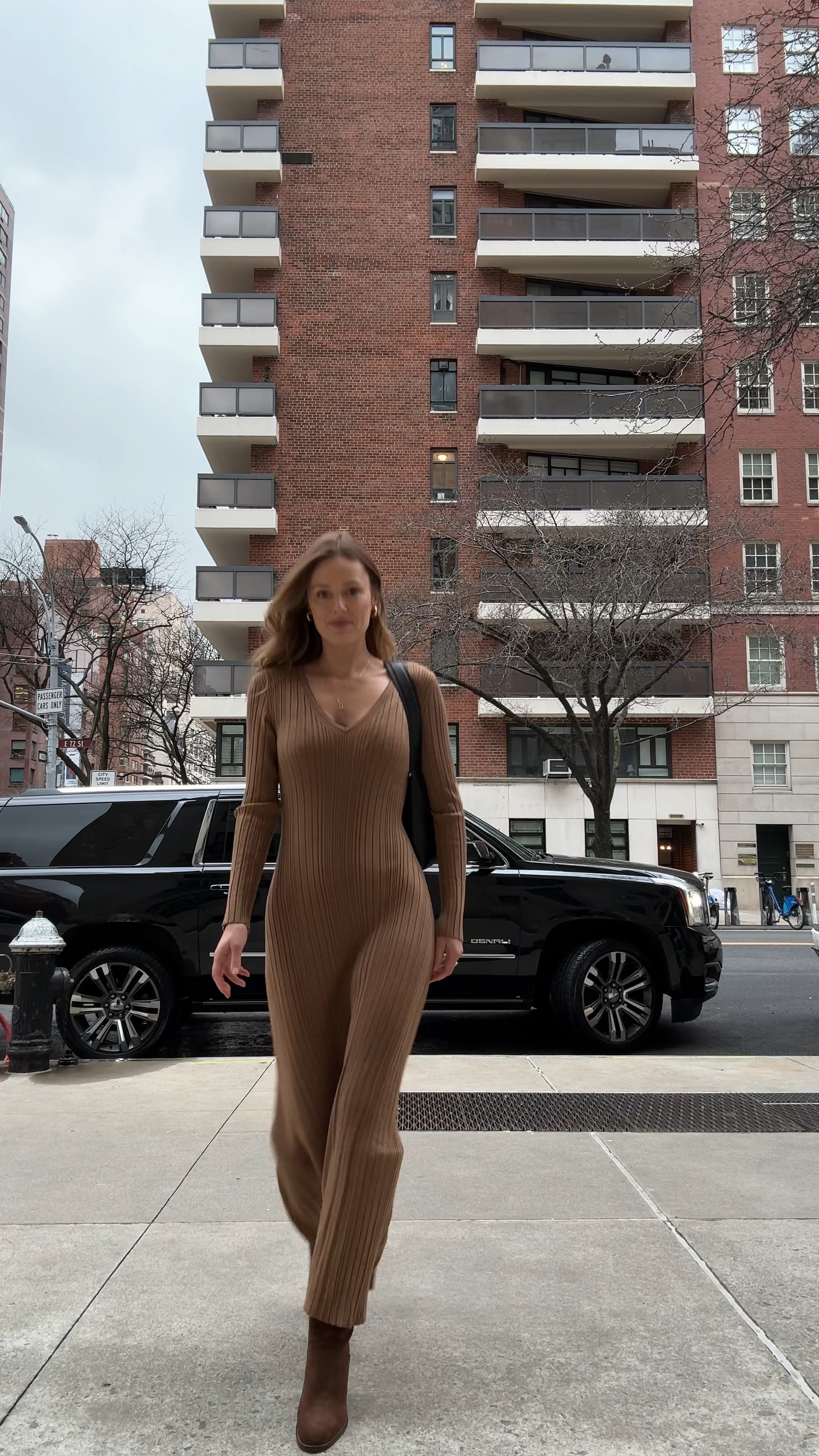 Brown on brown outfit from Banana republic 