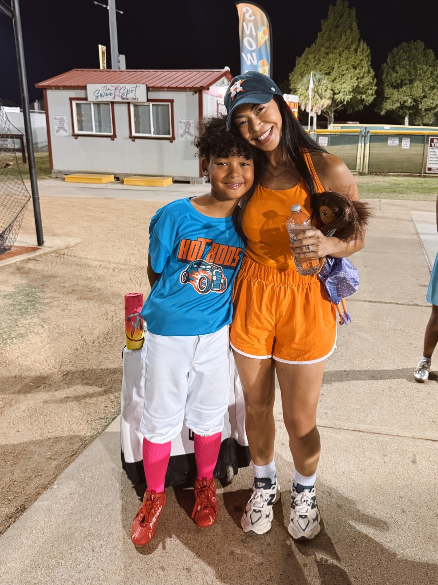 baseball mom mode 

Wearing a medium in this orange romper

#LTKootd #LTKOver40