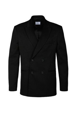 Double Breasted Suit Blazer in Black | Revolve Clothing (Global)