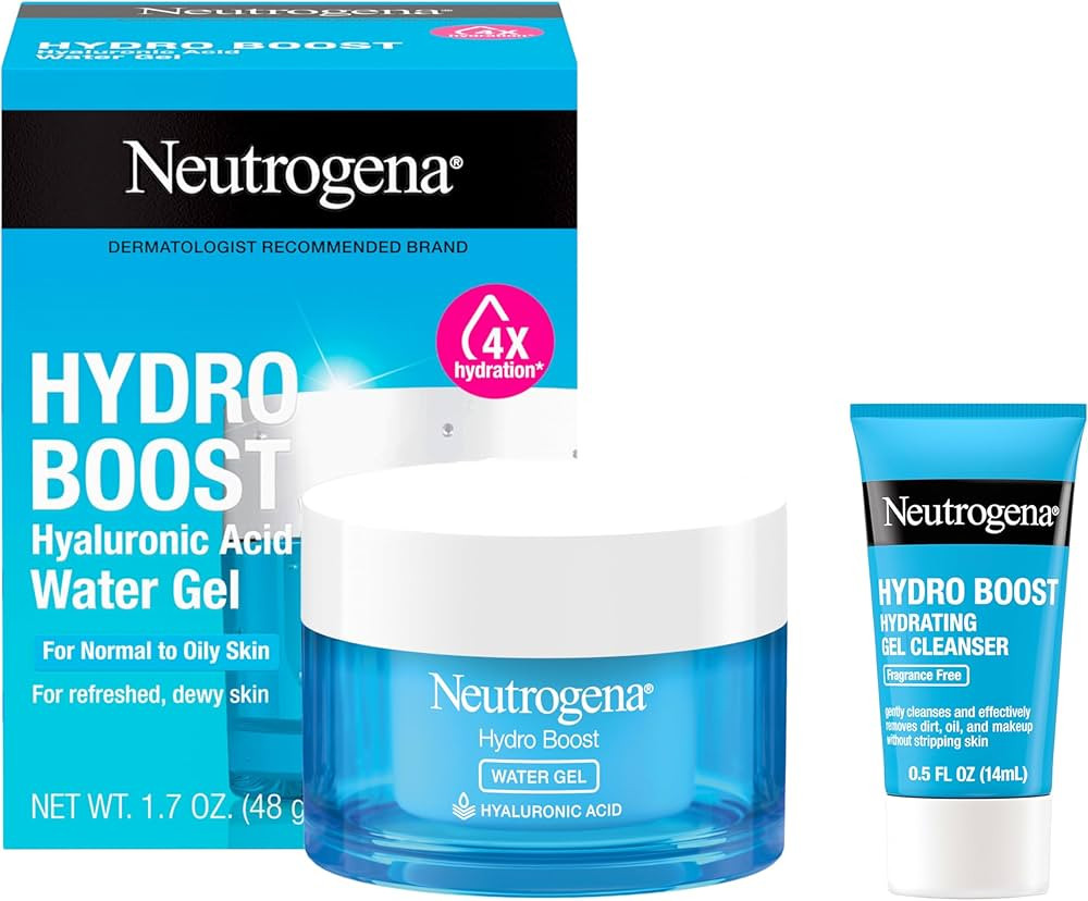 Neutrogena Hydro Boost Water Gel, Hyaluronic Acid Facial Moisturizer for Normal to Oily Skin, Hyd... | Amazon (US)