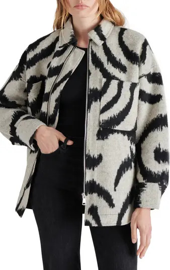 Steve Madden Sorrel Brushed Jacquard Jacket | Nordstrom | Nordstrom