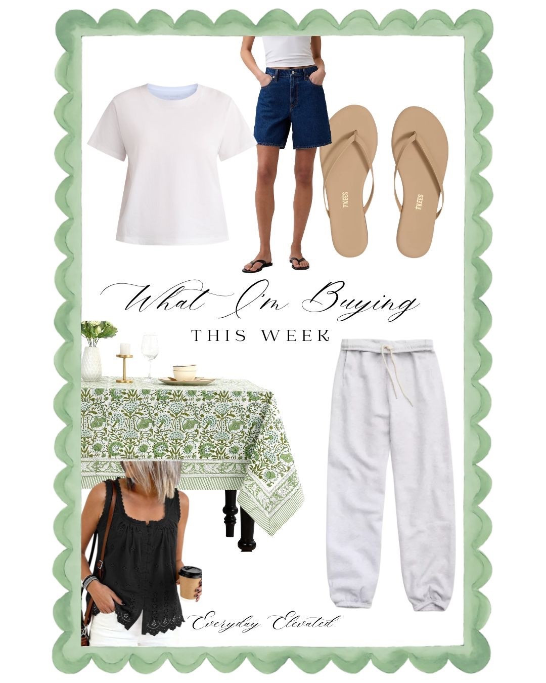 What I’m buying this week! Spring tops, loungewear basics, summer sandals, and Jean shorts to carry me through the warmer months… plus a perfect Indian block print tablecloth for our card table when hosting!



#LTKHome #LTKmomlife #LTKSaleAlert