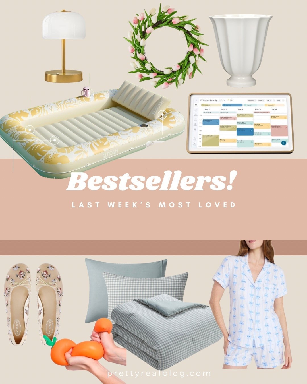 Last week’s faves! We’re obsessed with the skylight calendar and the frame is so pretty! Other faves- spring front porch finds, love shack fancy inspired pajamas, tanning pool, mesh embroidered flats, and more….

#LTKHome #LTKSeasonal #LTKKids